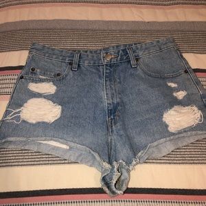 BDG Cheeky Super High Rise Denim Shorts